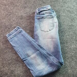 Kancan  Cut 4224 Denim Jeans Size 27 Light Wash Distressed